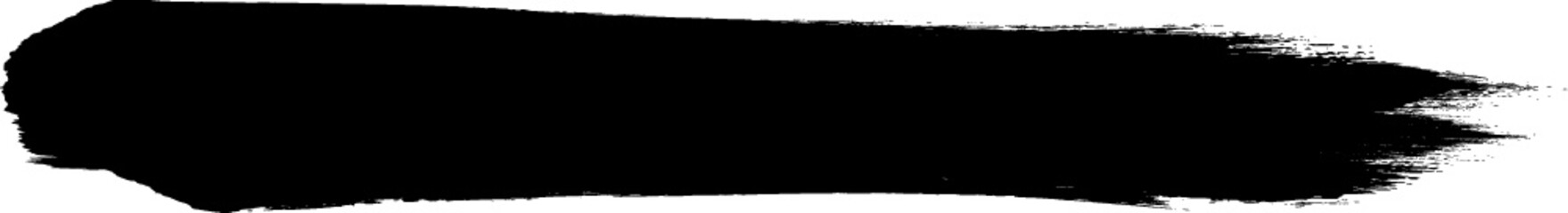 Obraz premium Grunge Paint Roller . Vector brush Stroke . Distressed banner . Black stripes isolated. paintbrush collection . Modern Textured shape . Dry border in Black . Bulge lines