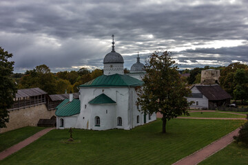 Naklejka premium Izborsk medieval defensive fortress in the city of Izborsk in the Pskov region, Russia