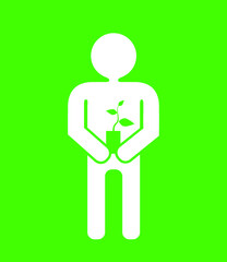 person holding green plant sprout 