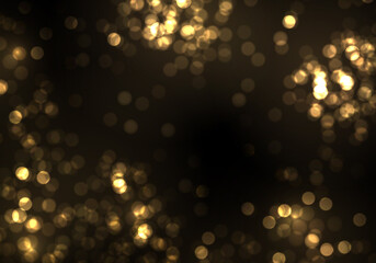 Gold bokeh blur