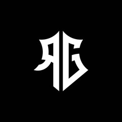 RG monogram logo with a sharp shield style