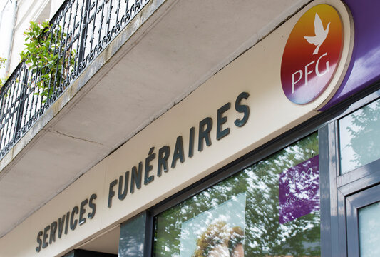 agence de la soci&eacute;t&eacute; Pompes Fun&egrave;bres G&eacute;n&eacute;rales, PFG, Bergerac, France en juin 2020