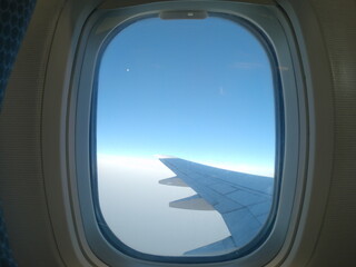 view from airplane window