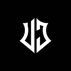 UJ monogram logo with a sharp shield style