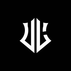 UL monogram logo with a sharp shield style