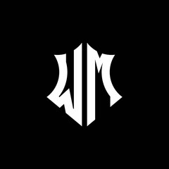 WM monogram logo with a sharp shield style