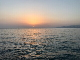 Fototapeta premium sunset in the sea