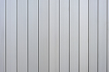 Obraz premium aluminum metal wall side texture background. Top down view of striped finishing pattern material for architecture building siding. Design reference landscape hi-res natural color photo wallpaper