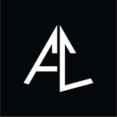F C white triangle initials with a black background