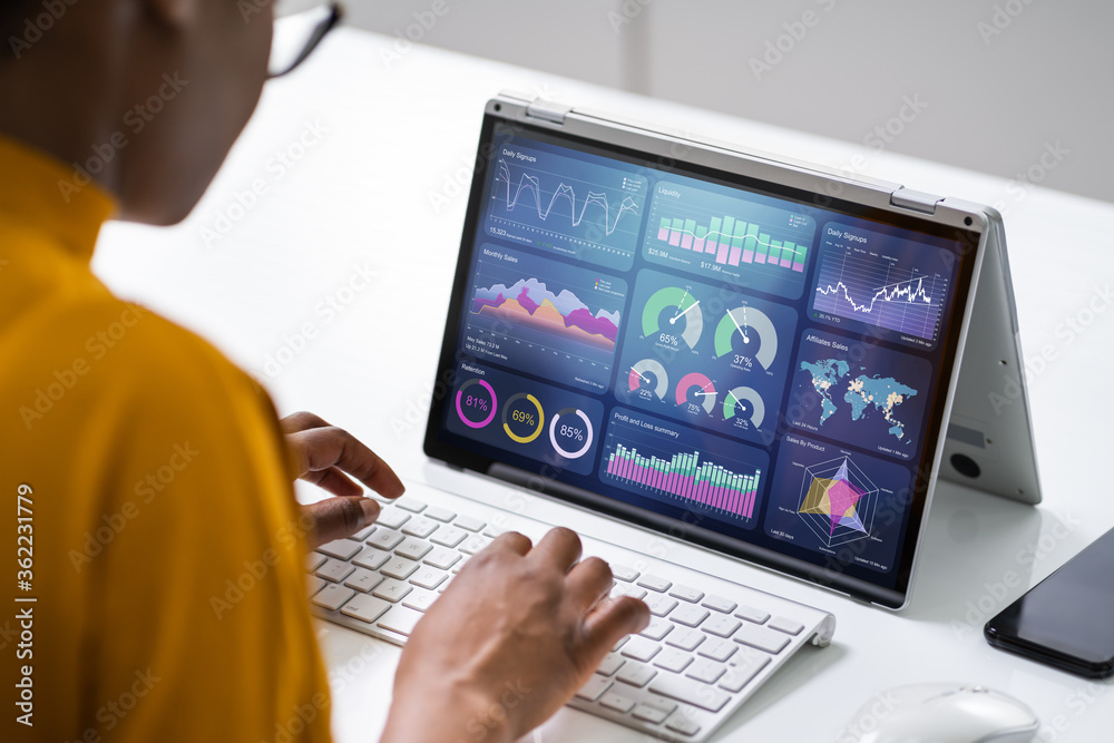 Poster african advisor using kpi dashboard