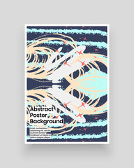 Abstract patterns for Placards, Posters, Flyers and Banner Designs. Colorful illustration. Lines, spots, stars, charcoal strokes. Decorative chaotic backdrop. Hand drawn texture.