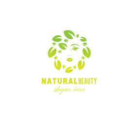 Natural Beauty sign logo