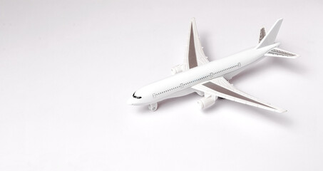 Airplane on a white background.