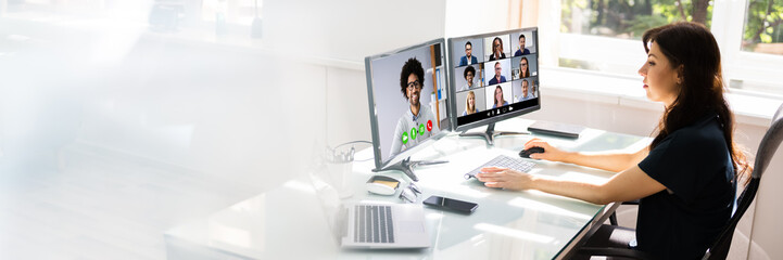 Online Video Conference Learning Call