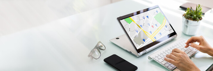 Searching Location On Online GPS Map