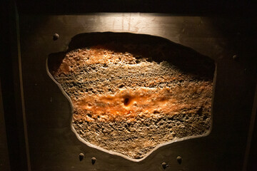 Salt layers inside rock