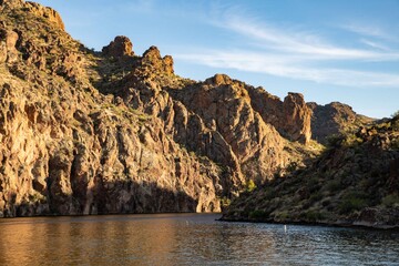 Saguaro lake Arizona boat ride.