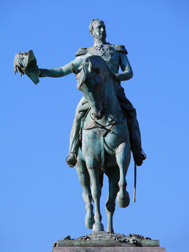 Statue Of Grand Duke William II Of The Netherlands In Luxembourg
