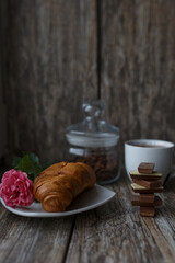 coffee and croissant