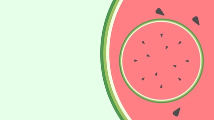 Watermelon on green background. Fresh fruit. Juice