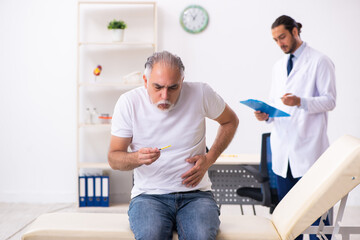 Fototapeta premium Patient suffering from diabetes visiting doctor