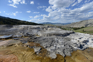 Mammoth Hot Springs in Yellowstone National Park, Wyoming