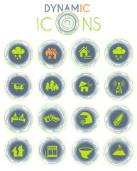 natural disasters dynamic icons