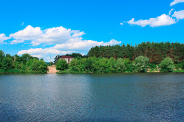 Country house, on the river bank