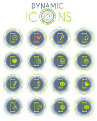 Smartphone dynamic icons