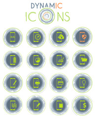 Smartphone dynamic icons