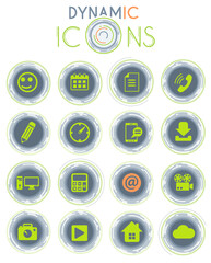 social media dynamic icons