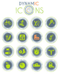 sport dynamic icons