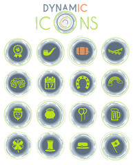 St Patricks day dynamic icons