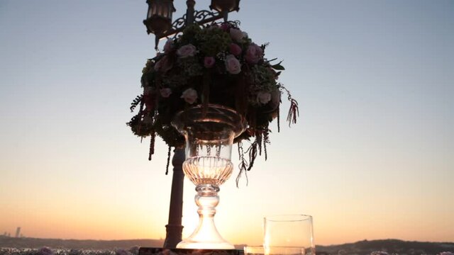 wedding day flowers happiness family romantic. Cinematic wedding clip shoot. Save the date. Flowers