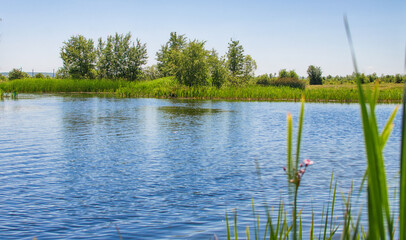 Waves of water outdoors with drops for life