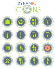 Work tools dynamic icons