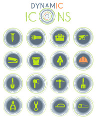 work tools icon set