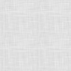 Vector woven fabric texture. Seamless pattern of textile. Repeating linen texture in light gray colors.