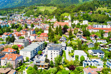 Fototapeta na wymiar Innsbruck aerial view, Austria