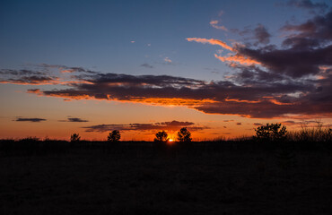Prairie sunset