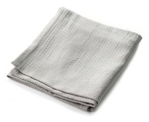new grey folded towel