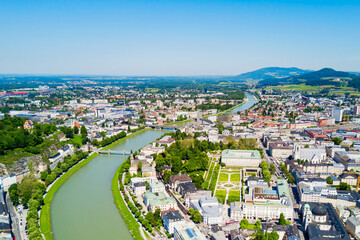Obraz premium Salzburg aerial view, Austria