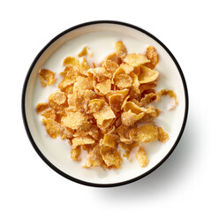 bowl of sweet cornflakes