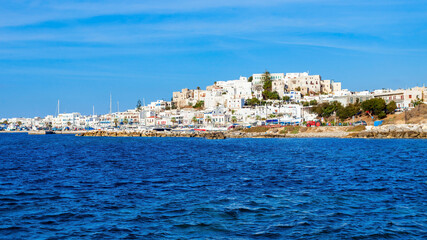 Naxos island aerial view