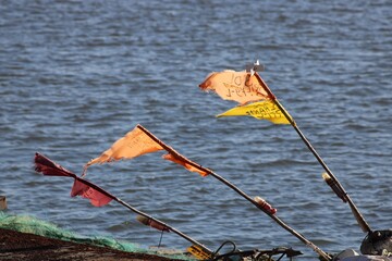 Flags on the river