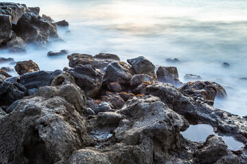 Anakena Beach on Easter Island, Rapa Nui in Chile
