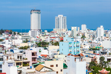 Fototapeta premium Nha Trang city aerial view