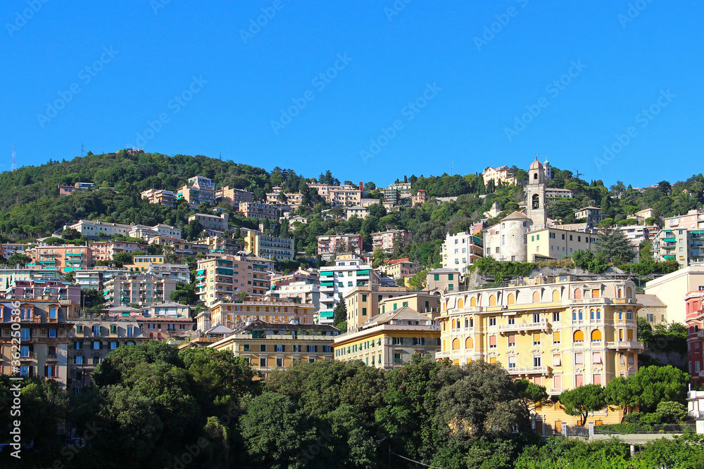 Wall mural Aerial view of Genoa