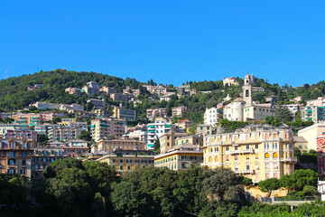 Fototapeta na wymiar Aerial view of Genoa
