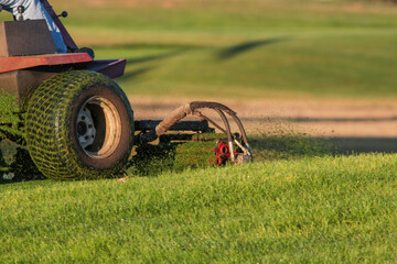 Cutting Grass Golf Course